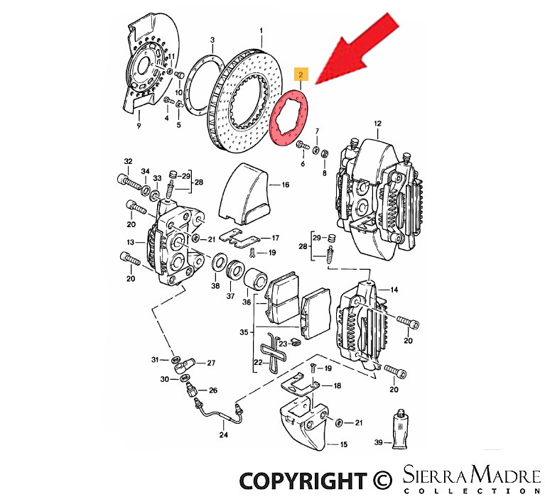 Porsche Brake Flange - 911/930 78-83 930-351-457-01