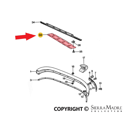 Porsche Bumper Heat Shield - 911 74-89 911-503-157-01