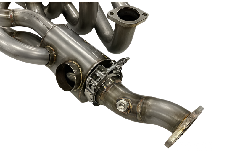 Porsche Bursch Stainless Steel 1-3/4 in Header Set W/ Heat Exchangers - 911 BX-9359-SS