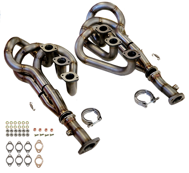 Porsche Bursch Stainless Steel 1-5/8 in Header Set - 911 BX-9158-SS