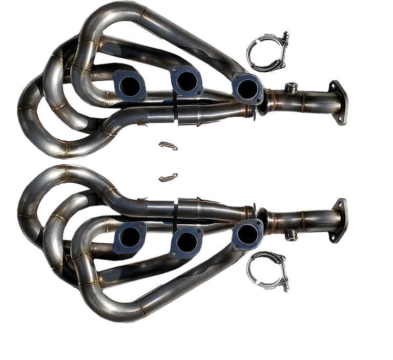 Porsche Bursch Stainless Steel 1-5/8 in Header Set - 911 BX-9158-SS