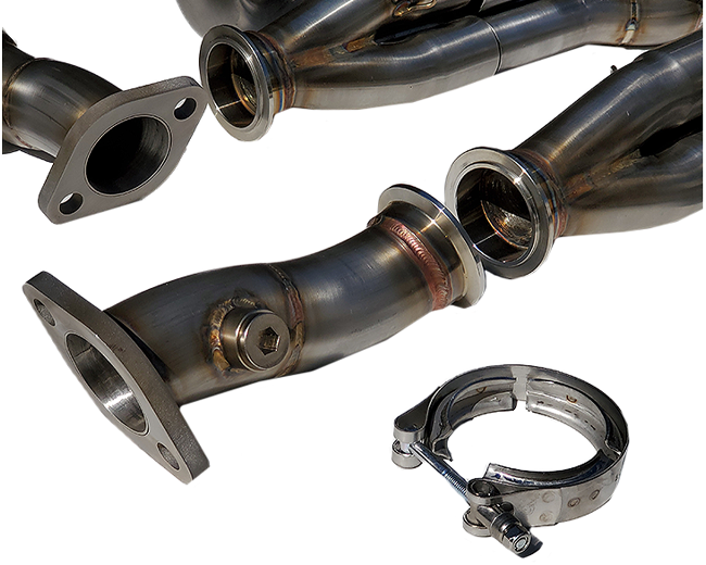 Porsche Bursch Stainless Steel 1-5/8 in Header Set - 911 BX-9158-SS