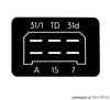 Porsche CDI Ignition Module Box Decal - 6-Pin SMC-602-702-55