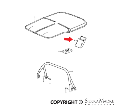 Porsche Cabrio Boot Bag - 911 78-98 911-561-087-00