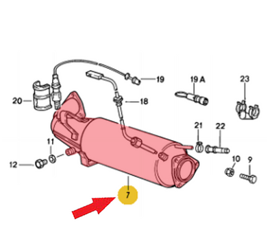 Porsche Catalytic Converter - 911 84-89 930-113-230-28