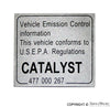 Porsche Catalytic Converter Decal 76-05 477-000-267