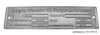 Porsche Chassis ID Plate - 356 Steel 000-723-009-03