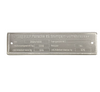 Porsche Chassis ID Plate - 356A 55-59 000-723-009-01