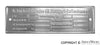 Porsche Chassis ID Plate - 911 65-73 911-701-101-11