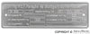 Porsche Chassis ID Plate - 930 3.0 930-701-101-00