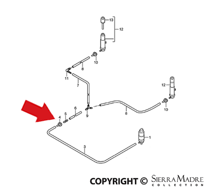 Porsche Check Valve - Boxster/Cayman/911 05-13 996-628-204-00