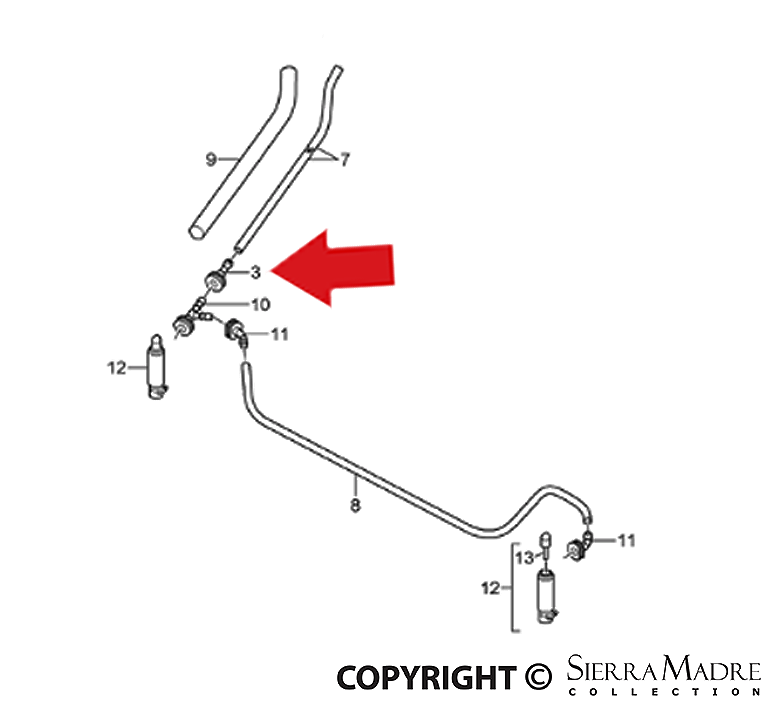 Porsche Check Valve - Boxster/Cayman/Panamera/911 05-14 997-628-204-00