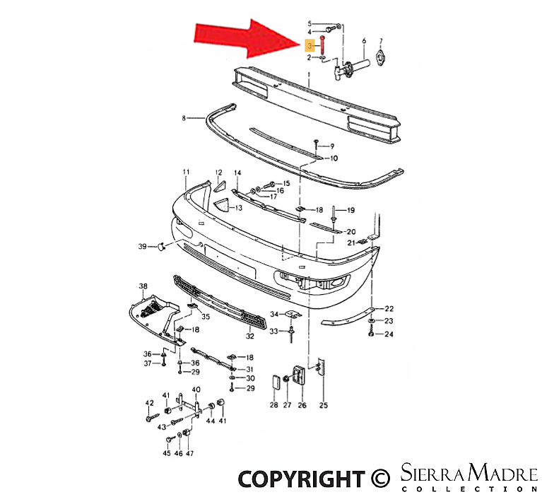 Porsche Cheese Head Screw - M12 x 110 - 964 89-94 900-067-084-03