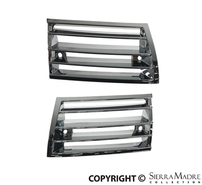 Porsche Chrome Horn Grille Set - 911/912 69-73 SMC-901-559-SET