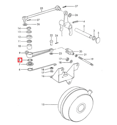 Porsche Clutch Lever O-Ring - 914 70-76 999-701-169-40