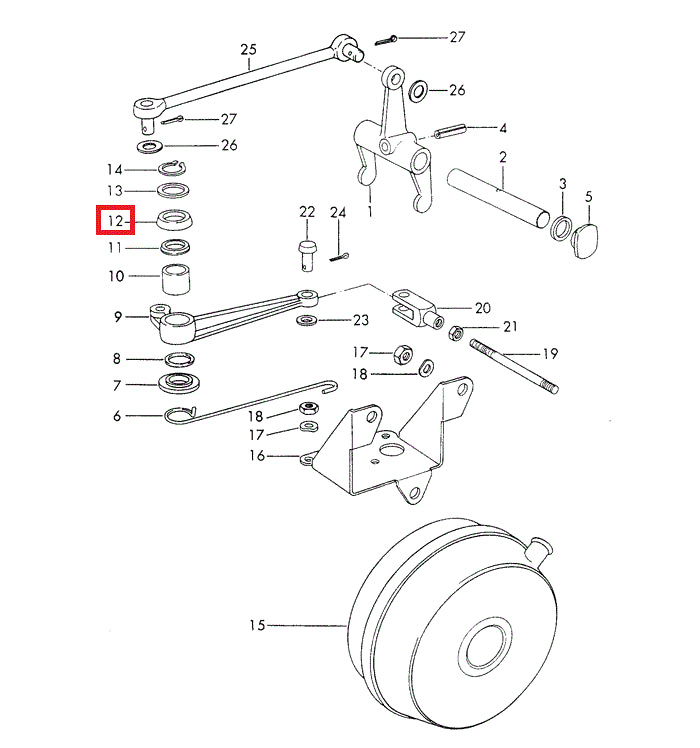 Porsche Clutch Lever Seal Ring - 914 70-76 999-704-019-50