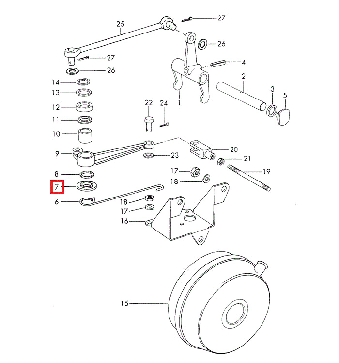 Porsche Clutch Lever Washer - 914 70-76 905-116-708-00