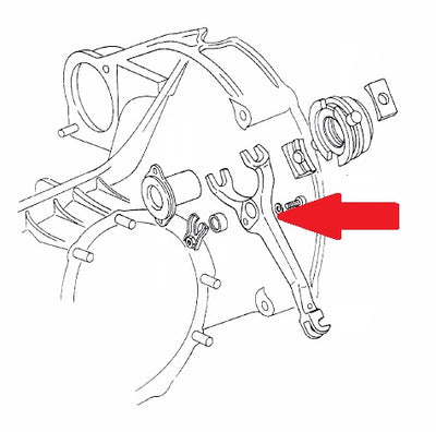Porsche Clutch Release Fork - 901/902 Transmission - 911/912/914 901-116-712-00