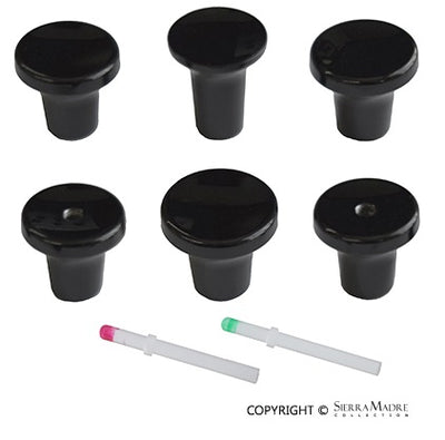 Porsche Dash Knob Set - 911/912 65-73 SMC-552-01-BLK