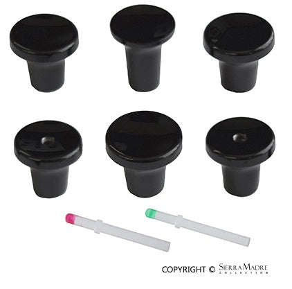 Porsche Dash Knob Set - 911/912 65-73 SMC-552-01-BLK