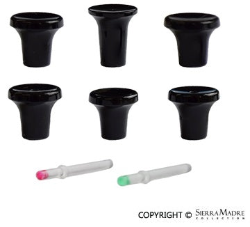 Porsche Dash Knob Set - 911/912 65-73 SMC-552-01-BLK
