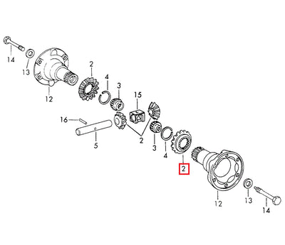 Porsche Differential Pinion - 914-6 70-72 911-332-902-00