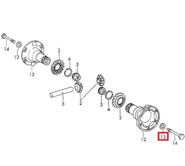 Porsche Differential Washer - 914-6 70-72 901-332-261-11