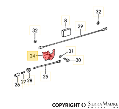 Porsche Door Latch Spring - 911/912 65-67 SMC-531-055-20