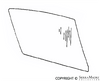 Porsche Door Window Glass - Clear - Right - 911 69-77 901-542-102-25