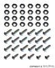 Porsche Door and Rear Panel Screw Set - 911/912 65-68 SMC-555-001-00