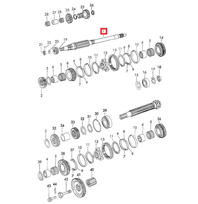 Porsche Drive Shaft - 2nd Gear - 914 70-76 905-302-101-00