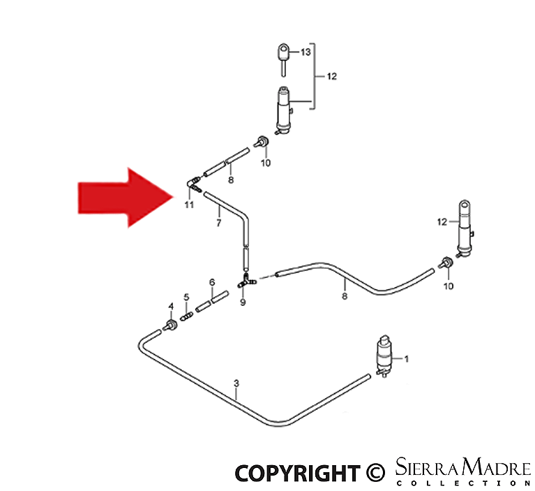 Porsche Elbow Fitting - Boxster/Cayman/911 07-12 997-628-209-00