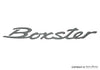 Porsche Emblem ''Boxster'' - Titanium - for Trunk Lid - Boxster 00-04 986-559-237-01-9A4