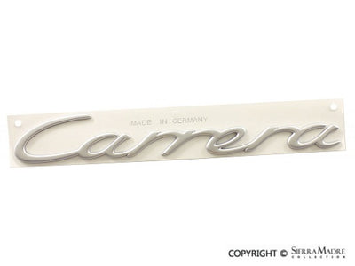 Porsche Emblem ''Carrera'' - Matte Chrome - for Decklid - 911 05-12 997-559-237-01