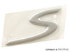 Porsche Emblem ''S'' for Decklid - 911 05-12 997-559-243-00