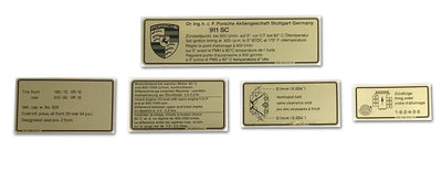 Porsche Engine Bay Decal Set - 911SC 78-80 SMC-006-504-SET