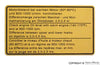 Porsche Engine Oil Level Decal - 911 73-80 911-006-504-01