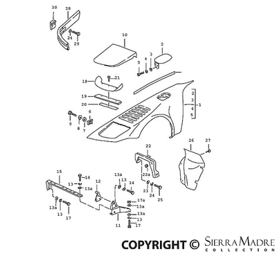 Porsche Fender - 911 87-89 930-503-032-05-GRV