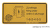 Porsche Firing Order Decal - 911/930 79-83 930-006-509-00