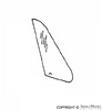 Porsche Fixed Vent Glass - Clear - Right - 911 69-77 901-542-502-27