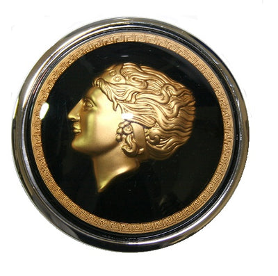 Porsche Flat 4 Banjo Horn Button Golden Lady - All 356 50-65 IN-203