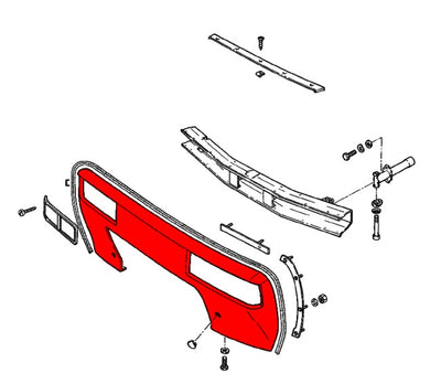 Porsche Front Bumper Panel - 928 78-86 928-505-113-06