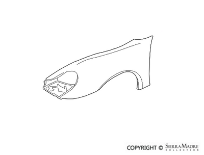 Porsche Front Fender - Left - Boxster/Cayman 09-12 987-503-031-02-GRV