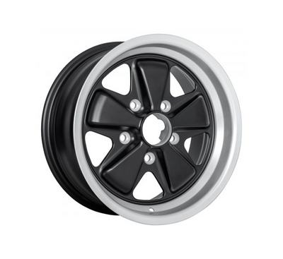Porsche Fuchsfelge Wheel - Satin Black - 16 in SMC-16-174