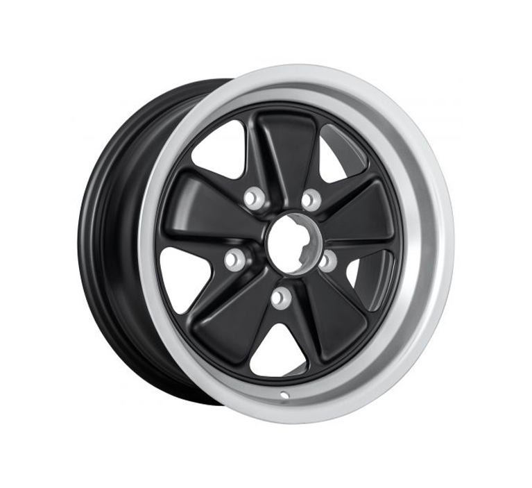 Porsche Fuchsfelge Wheel - Satin Black - 16 in SMC-16-174