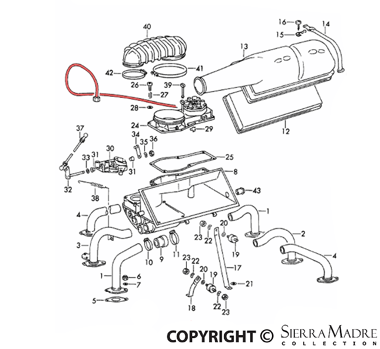 Porsche Fuel Line - 911 70-77 911-110-094-01