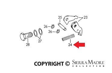 Porsche Fuel Pump Pressure Spring - 356/356A 50-59 616-108-431-00