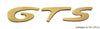 Porsche GTS Rear Decklid Emblem Set - Gold 904-559-303-99