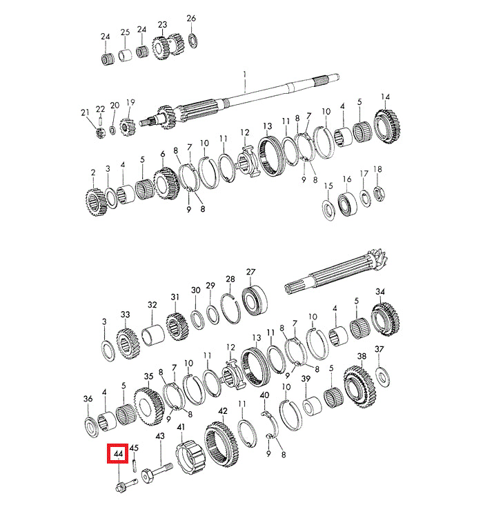 Porsche Gear Shaft - 914-6 70-72 901-318-331-01