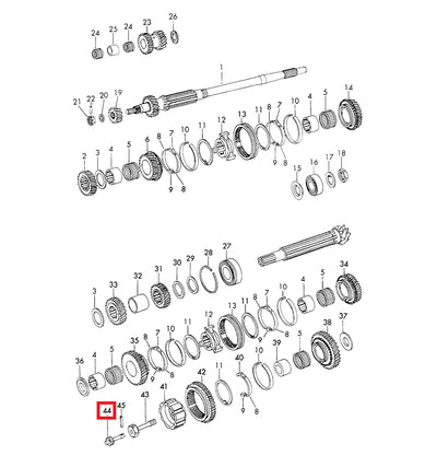 Porsche Gear Shaft - 914-6 70-72 901-318-331-01